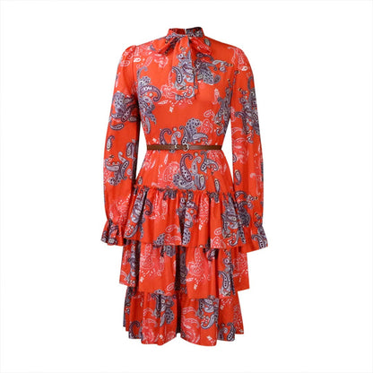 Women Dress Women's Autumn Print Dress